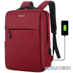 Backpack Travel Bag 15" USB Port and Multi-Pocket Design Red - LB200 - Image 4